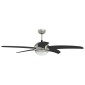 vidaXL Ανεμιστήρας οροφής με φως και τηλεχειριστήριο Ø 130 εκ Μαύρο
