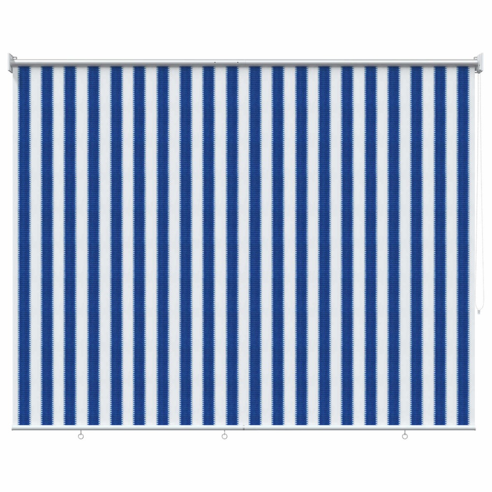 vidaXL Ρολό Εξωτερικού Χώρου 90% Φραγμός UV Μπλε και Λευκή Ράβδος HDPE