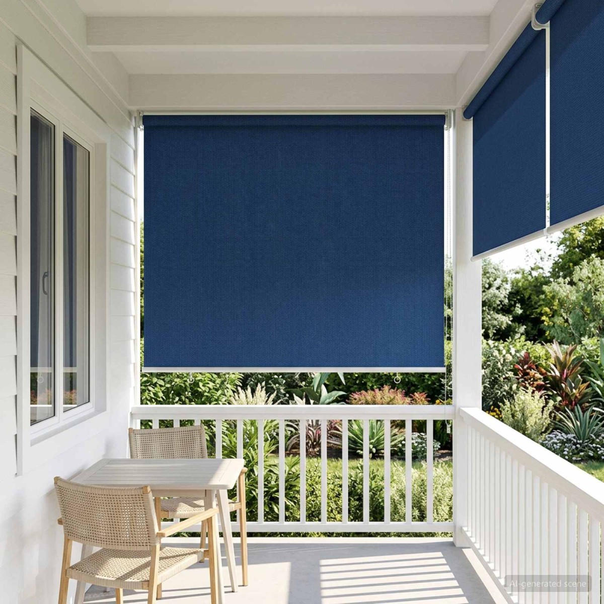 vidaXL Ρολό Εξωτερικού Χώρου 90% Φραγμός UV Μπλε 80 x 140 cm HDPE