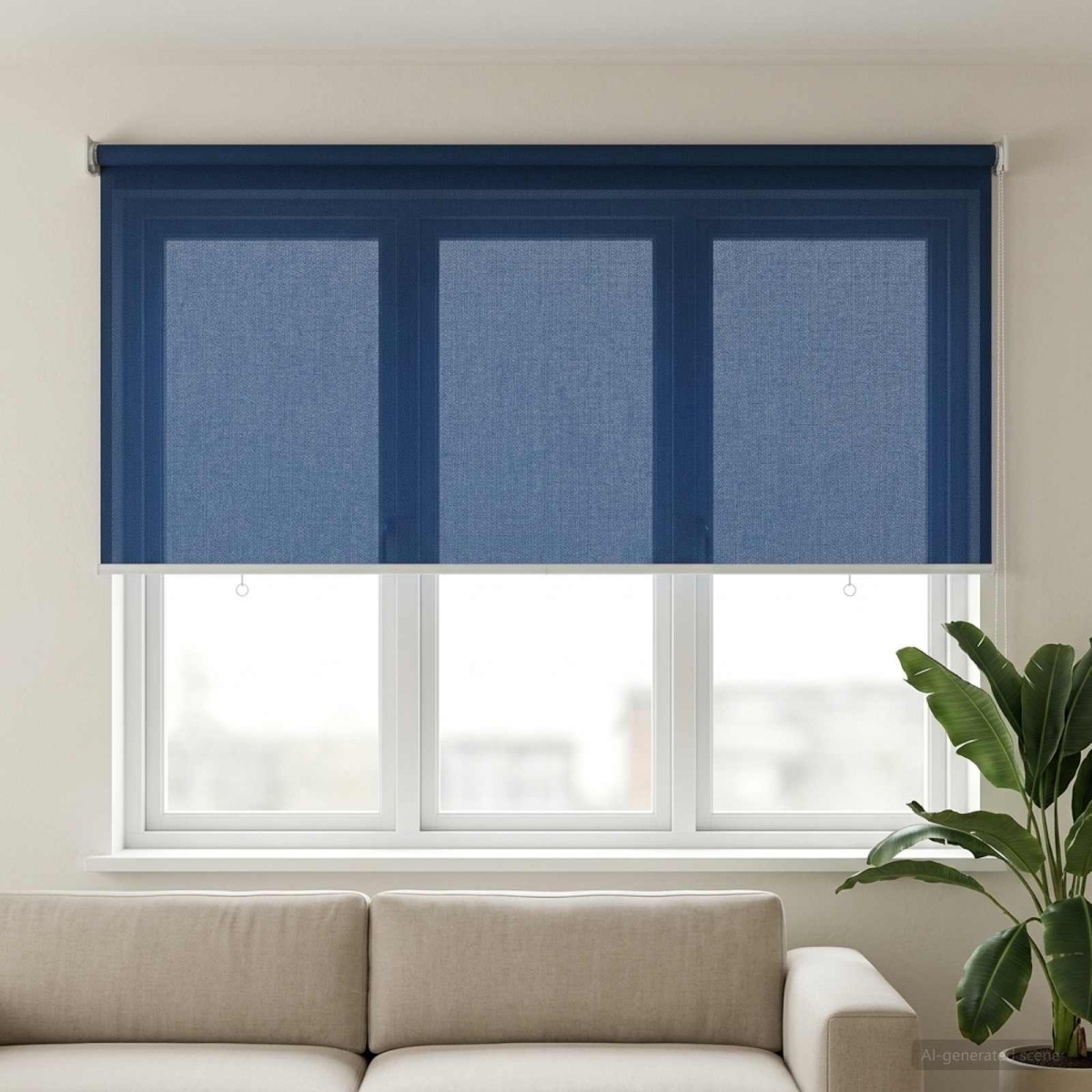 vidaXL Ρολό Εξωτερικού Χώρου 90% Φραγμός UV Μπλε 140 x 140 cm HDPE