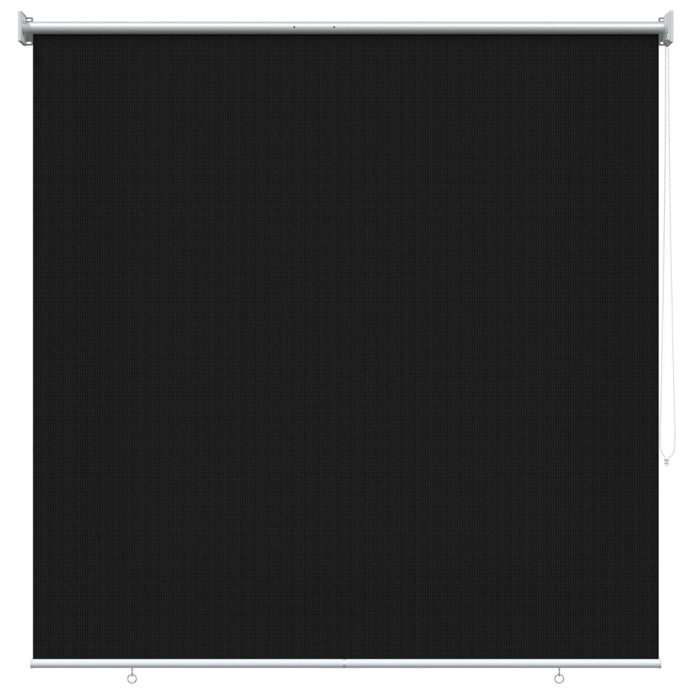 vidaXL Ρολό Εξωτερικού Χώρου 90% Φραγμός UV Μαύρο 140 x 140 cm HDPE