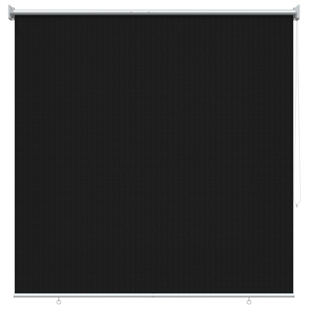 vidaXL Ρολό Εξωτερικού Χώρου 90% Φραγμός UV Μαύρο 140 x 140 cm HDPE