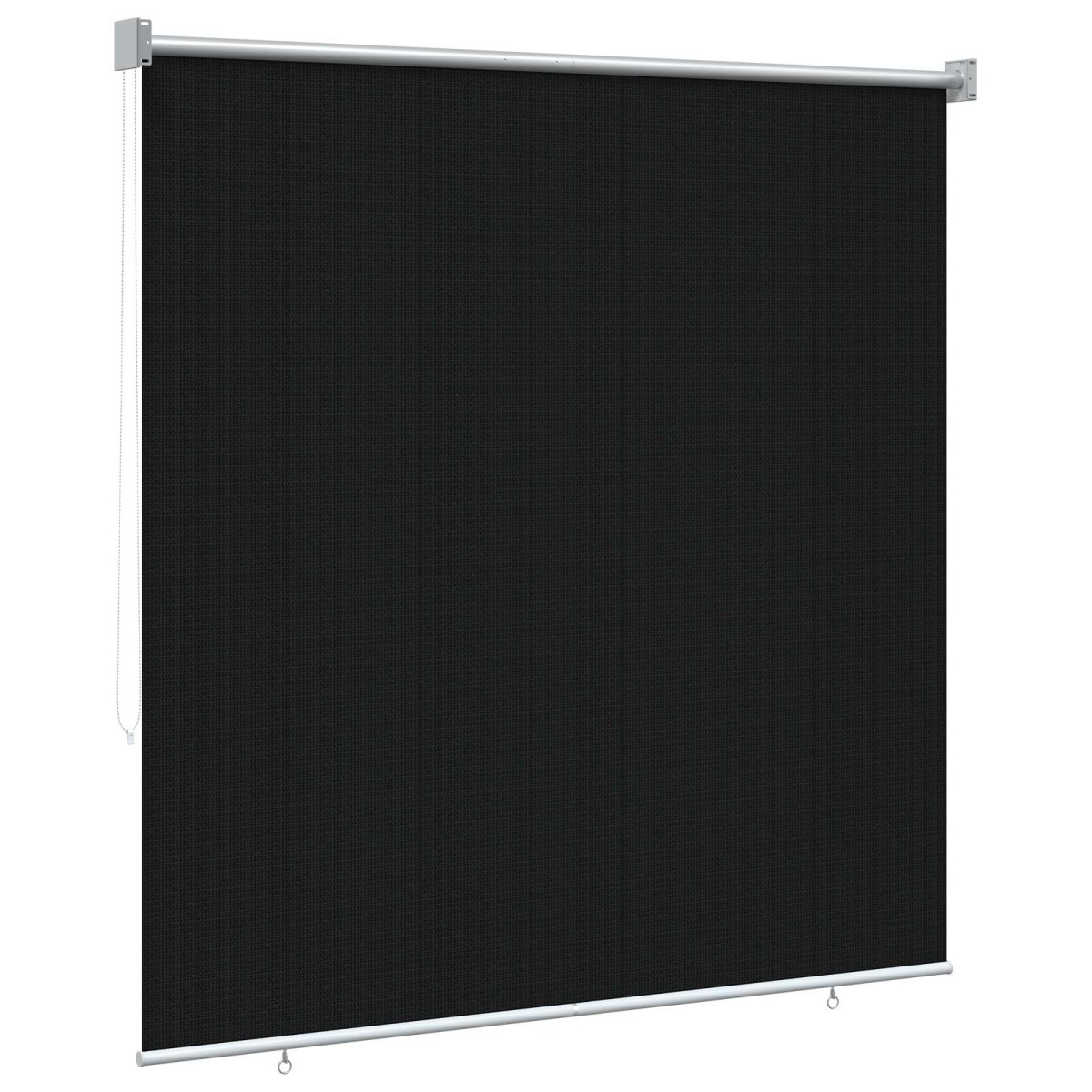 vidaXL Ρολό Εξωτερικού Χώρου 90% Φραγμός UV Μαύρο 140 x 140 cm HDPE