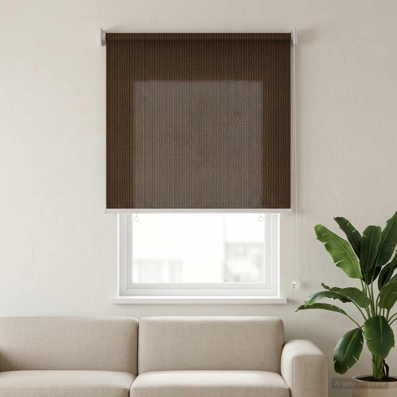 vidaXL Ρολό Εξωτερικού Χώρου 90% Φραγμός UV Καφέ 60 x 140 cm HDPE