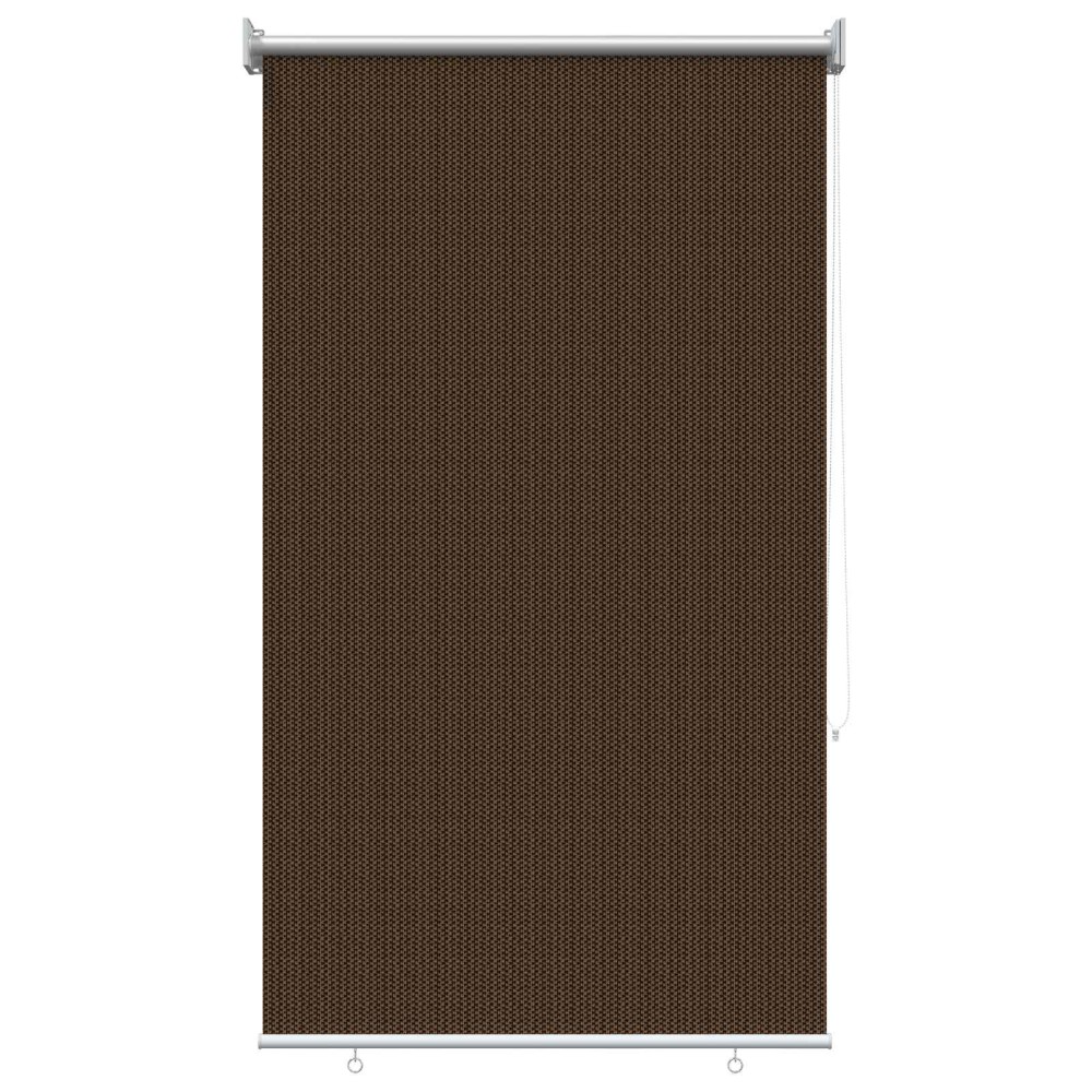 vidaXL Ρολό Εξωτερικού Χώρου 90% Φραγμός UV Καφέ 80 x 140 cm HDPE