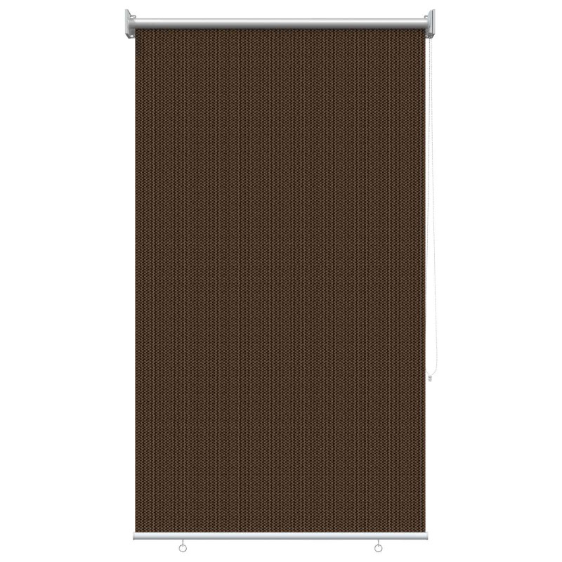 vidaXL Ρολό Εξωτερικού Χώρου 90% Φραγμός UV Καφέ 80 x 140 cm HDPE