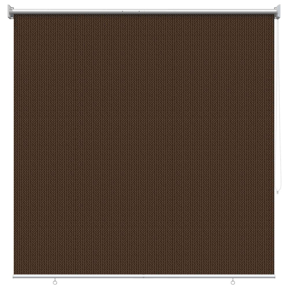 vidaXL Ρολό Εξωτερικού Χώρου 90% Φραγμός UV Καφέ 140 x 140 cm HDPE
