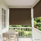 vidaXL Ρολό Εξωτερικού Χώρου 90% Φραγμός UV Καφέ 80 x 230 cm HDPE