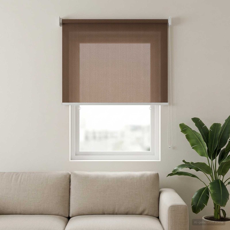 vidaXL Ρολό Εξωτερικού Χώρου 90% Φραγμός UV Taupe 60 x 140 cm HDPE