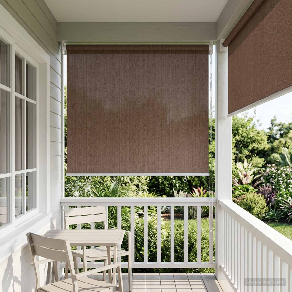 vidaXL Ρολό Εξωτερικού Χώρου 90% Φραγμός UV Taupe 80 x 140 cm HDPE