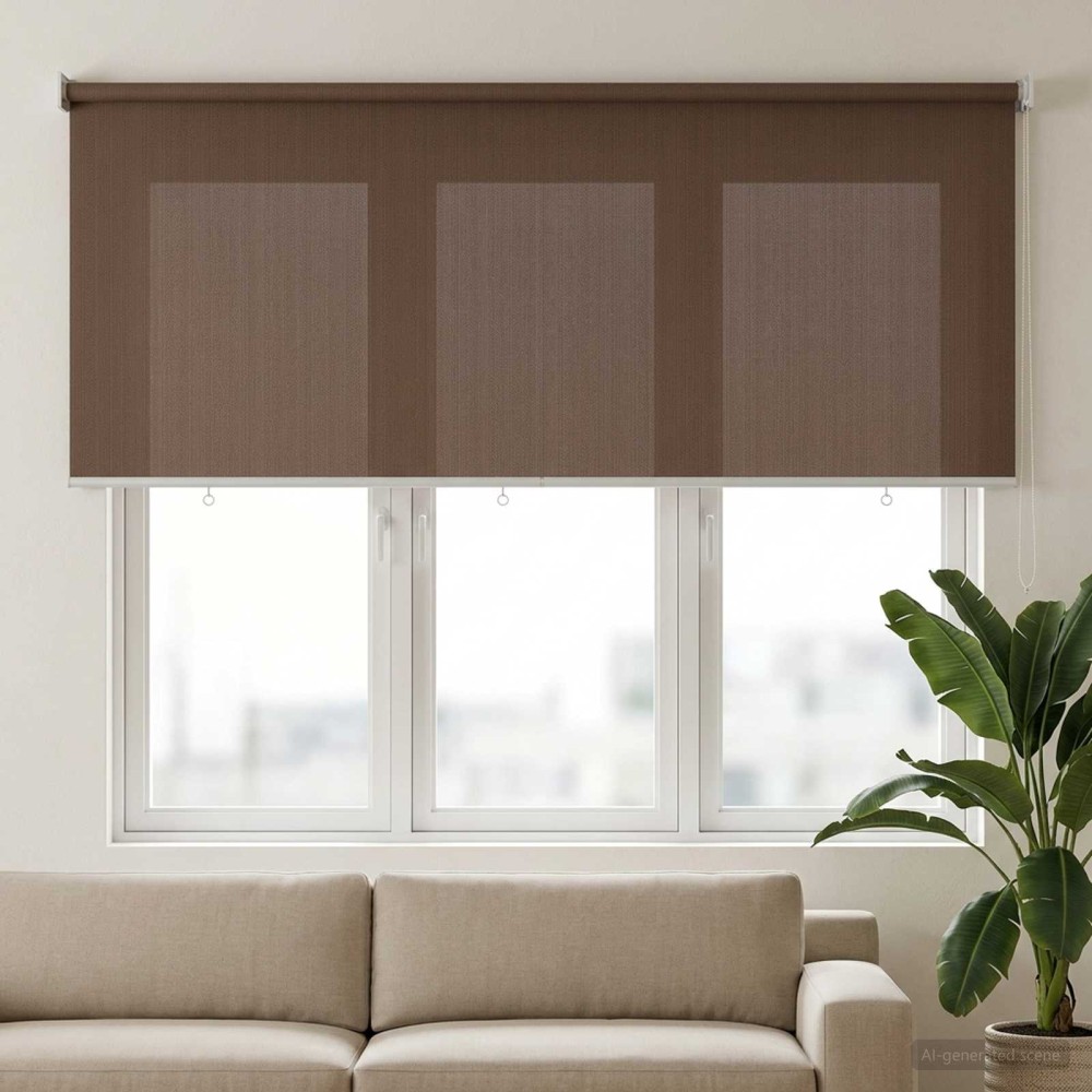 vidaXL Ρολό Εξωτερικού Χώρου 90% Φραγμός UV Taupe 140 x 140 cm HDPE