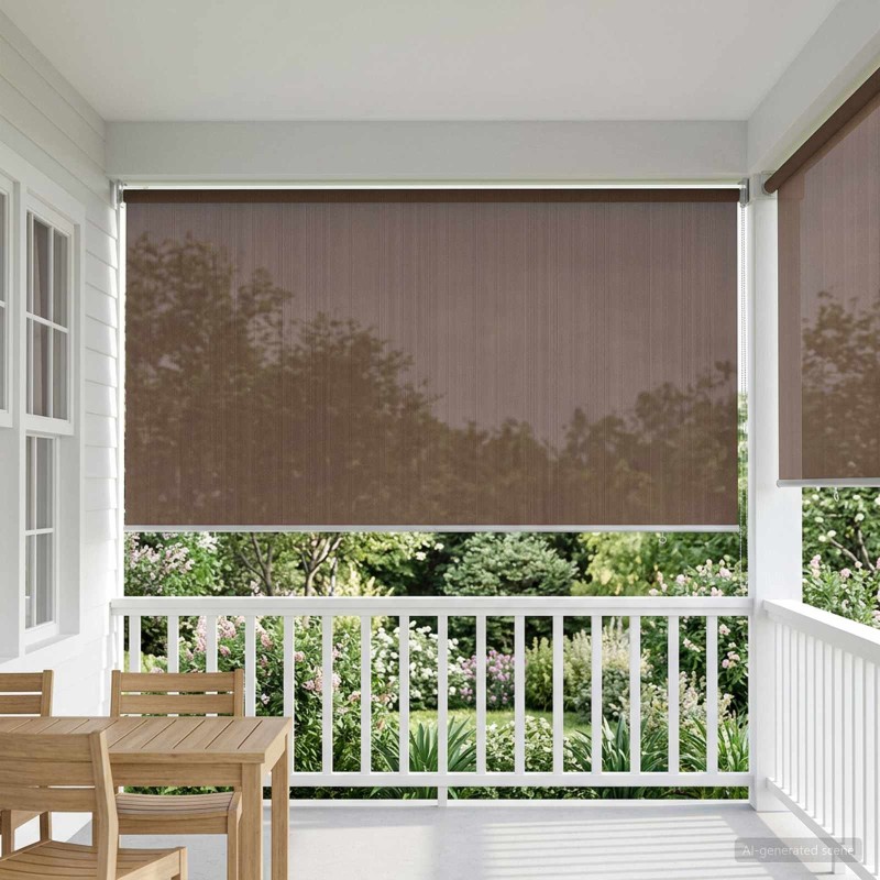 vidaXL Ρολό Εξωτερικού Χώρου 90% Φραγμός UV Taupe 160 x 230 cm HDPE