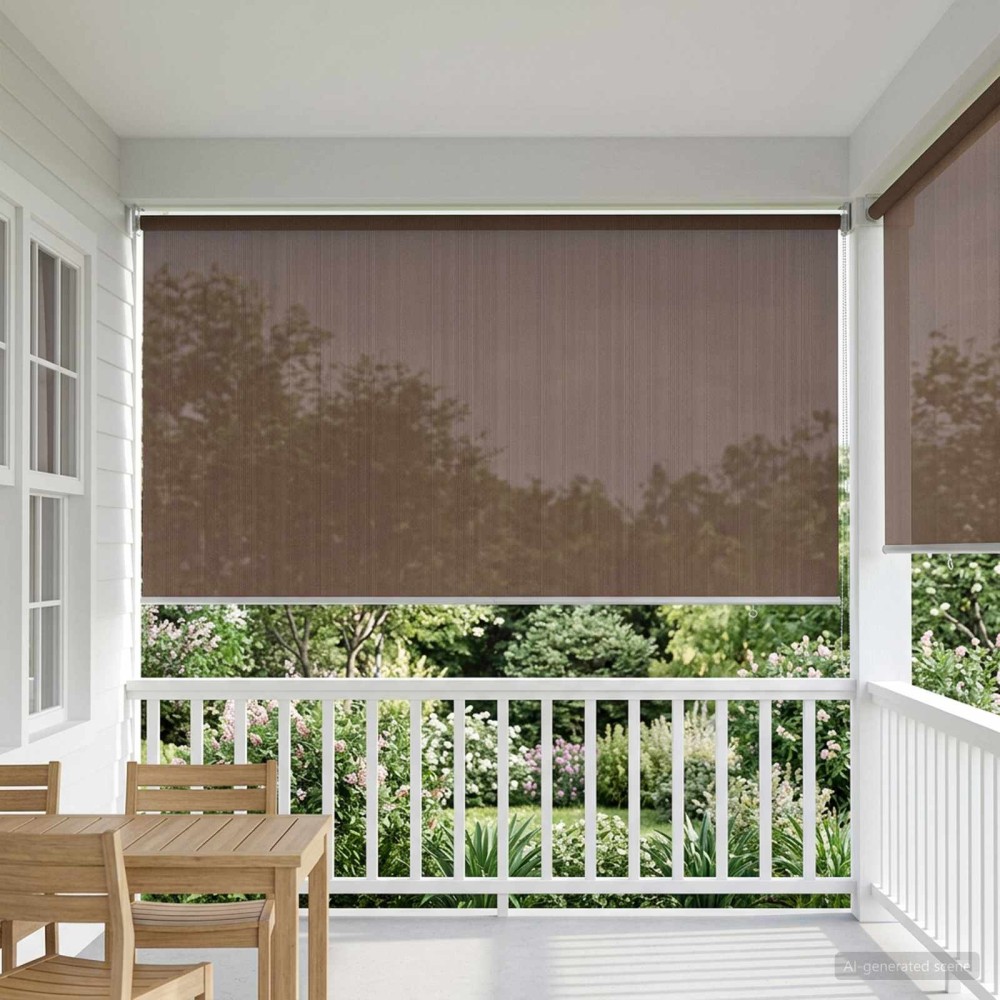vidaXL Ρολό Εξωτερικού Χώρου 90% Φραγμός UV Taupe 220 x 230 cm HDPE