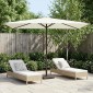 vidaXL Ομπρέλα Κήπου 200 x 300 cm Πολυεστέρας Ορθογώνιος Κρεμ