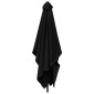 vidaXL Ομπρέλα Κήπου 200 x 300 cm Πολυεστέρας Ορθογώνιος Μαύρο