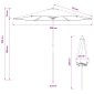 vidaXL Ομπρέλα Κήπου 230 x 230 εκ Πολυεστέρας Ορθογώνιος Μαύρο