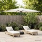 vidaXL Ομπρέλα Κήπου με Βάση 200 x 300 cm Πολυεστέρας Ορθογώνιος Κρεμ