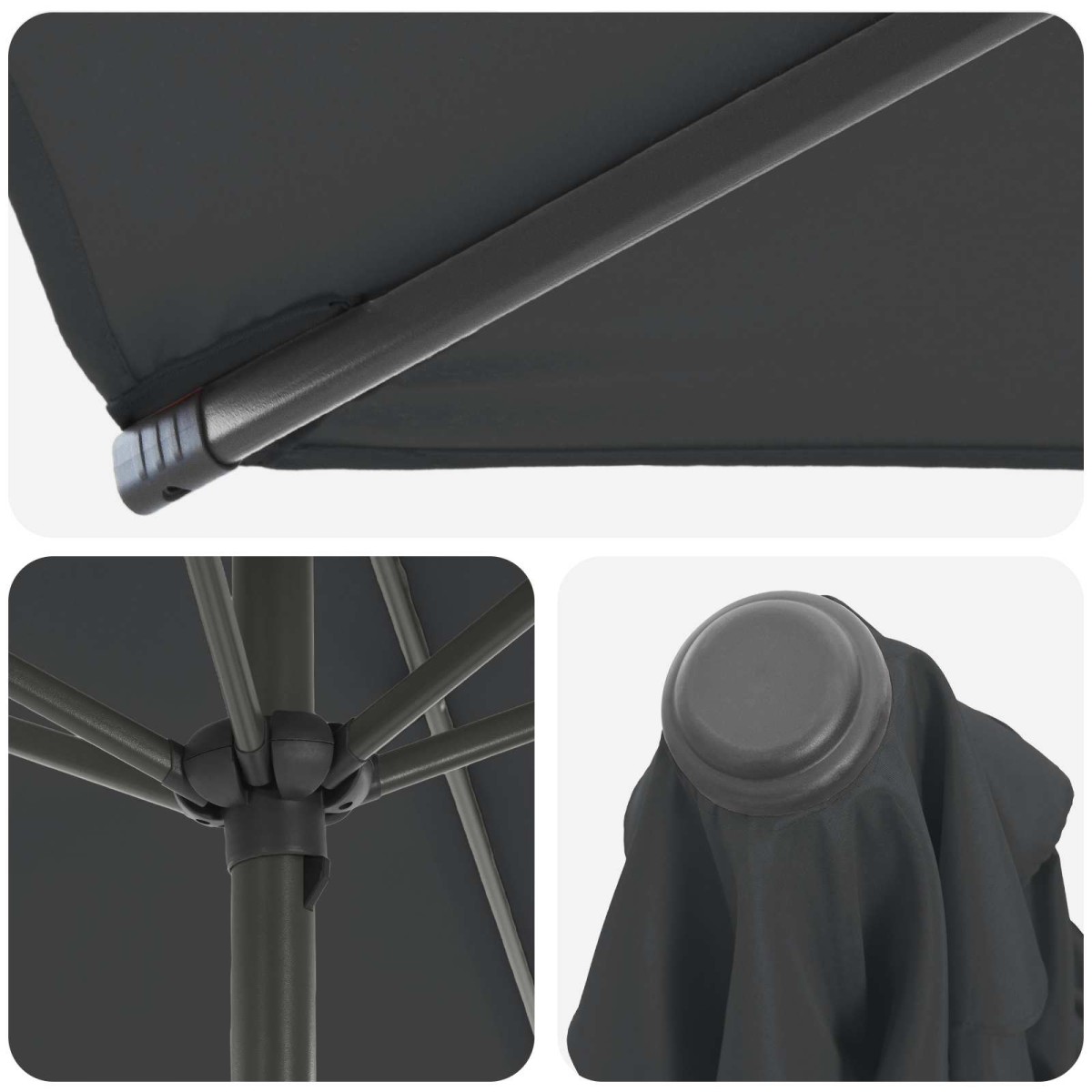 vidaXL Ομπρέλα Κήπου με Βάση 200 x 300 cm Πολυεστέρας Ορθογώνιος