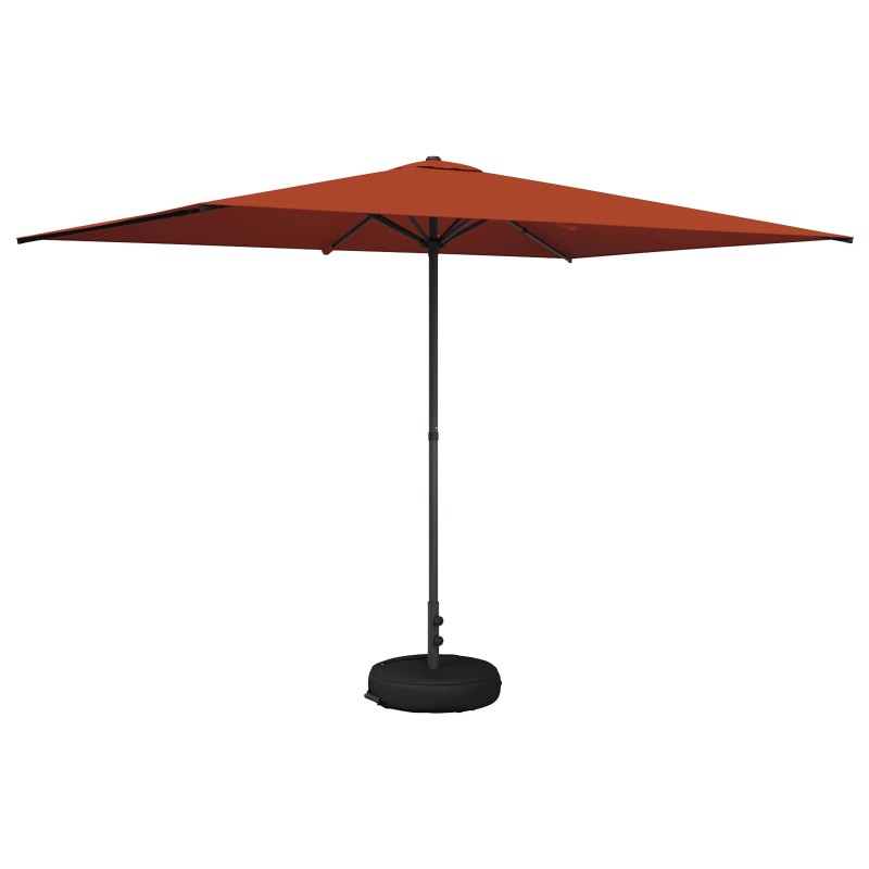 vidaXL Ομπρέλα Κήπου με Βάση 200 x 300 cm Πολυεστέρας Ορθογώνιος