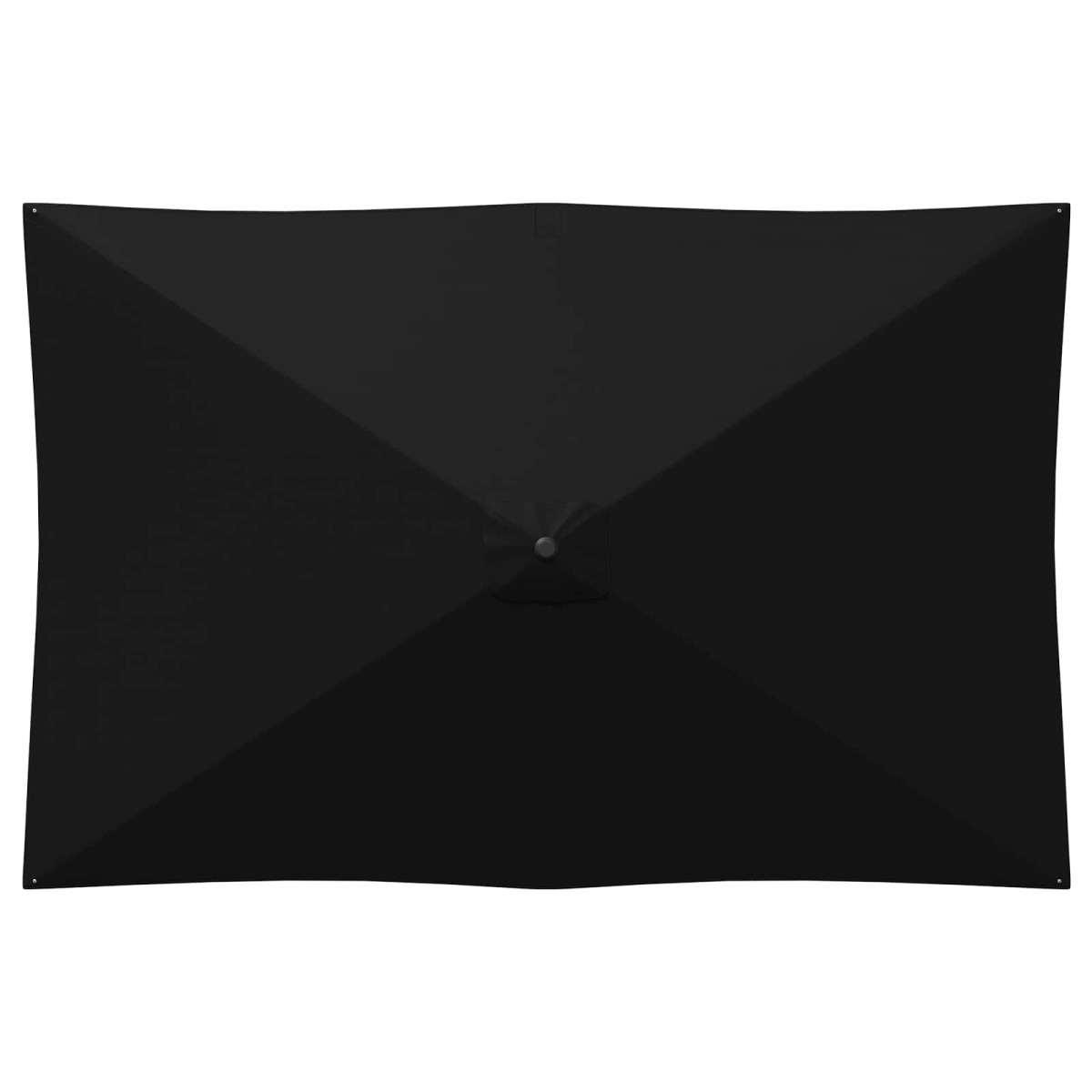 vidaXL Ομπρέλα Κήπου με Βάση 200 x 300 cm Πολυεστέρας Ορθογώνιος Μαύρο
