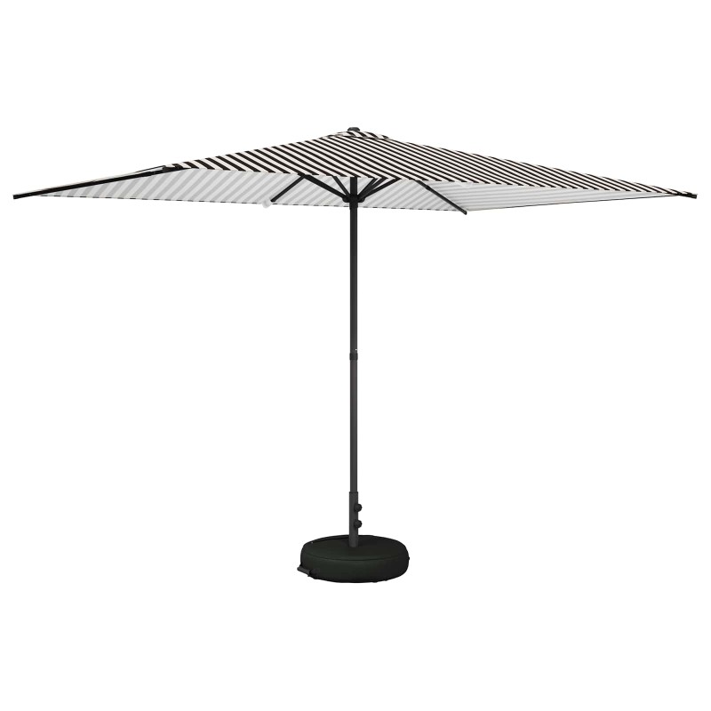 vidaXL Ομπρέλα Κήπου με Βάση 200 x 300 cm Πολυεστέρας Ορθογώνιος