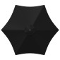vidaXL Ομπρέλα Κήπου με Βάση 270 x 270 εκ Πολυεστέρας Ορθογώνιος Μαύρο