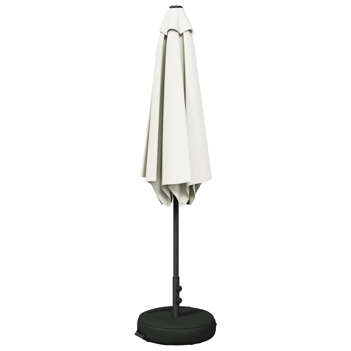 vidaXL Ομπρέλα Κήπου με Βάση 300 x 300 cm Πολυεστέρας Ορθογώνιος Κρεμ