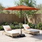 vidaXL Ομπρέλα Κήπου με Βάση 300 x 300 cm Πολυεστέρας Ορθογώνιος