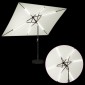 vidaXL Ομπρέλα Κήπου με LED Φώτα και Βάση 200 x 300 cm Πολυεστέρας