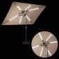 vidaXL Ομπρέλα Κήπου με LED Φώτα και Βάση 200 x 300 cm Πολυεστέρας