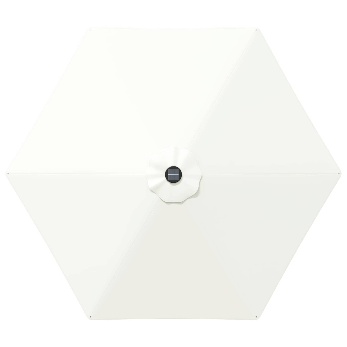 vidaXL Ομπρέλα Κήπου με LED Φώτα και Βάση 270 x 270 εκ Πολυεστέρας