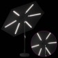 vidaXL Ομπρέλα Κήπου με LED Φώτα και Βάση 270 x 270 εκ Πολυεστέρας