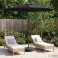 vidaXL Ομπρέλα Κήπου με LED Φώτα και Βάση 270 x 270 εκ Πολυεστέρας