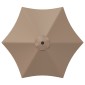 vidaXL Ομπρέλα Κήπου με LED Φώτα και Βάση 300 x 300 cm Πολυεστέρας