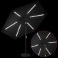 vidaXL Ομπρέλα Κήπου με LED Φώτα και Βάση 300 x 300 cm Πολυεστέρας