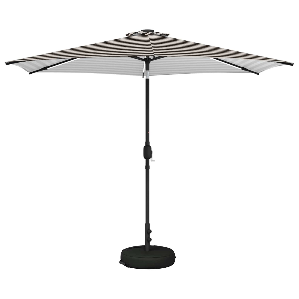 vidaXL Ομπρέλα Κήπου με LED Φώτα και Βάση 300 x 300 cm Πολυεστέρας