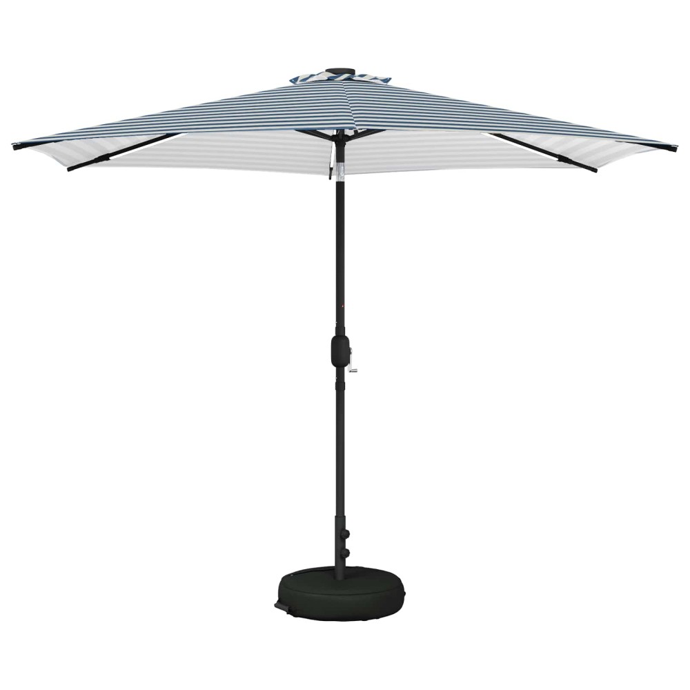 vidaXL Ομπρέλα Κήπου με LED Φώτα και Βάση 300 x 300 cm Πολυεστέρας