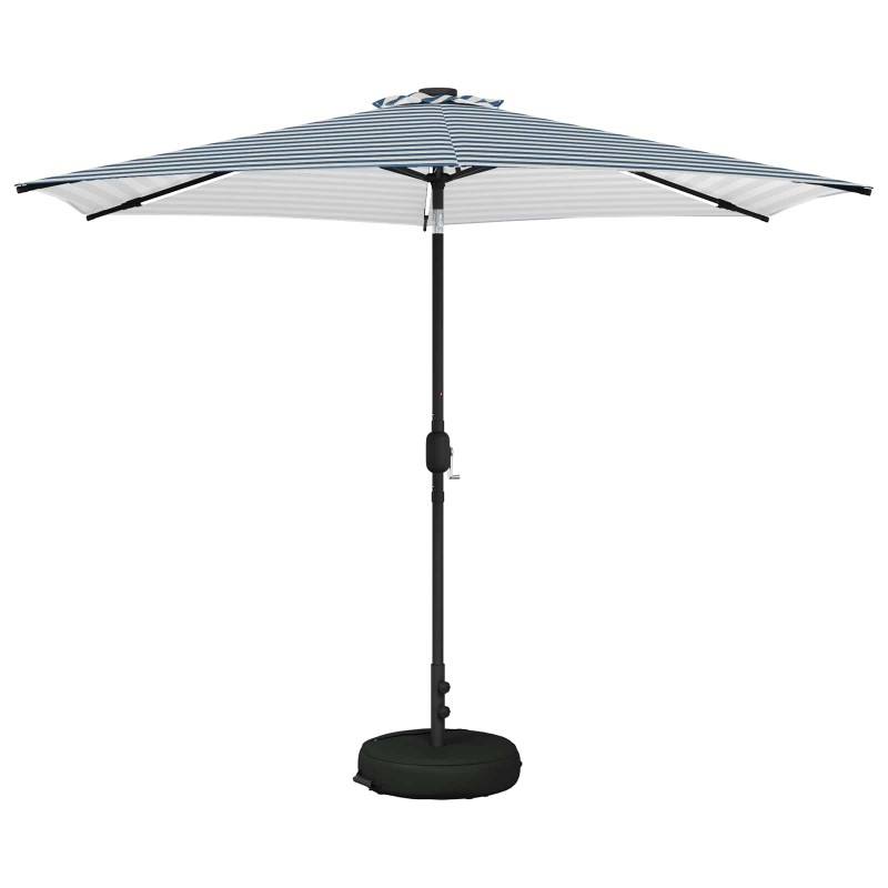 vidaXL Ομπρέλα Κήπου με LED Φώτα και Βάση 300 x 300 cm Πολυεστέρας