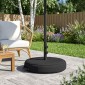 vidaXL Βάση ομπρέλας βεράντας 53 x 53 x 40 cm Ατσάλι Μαύρο