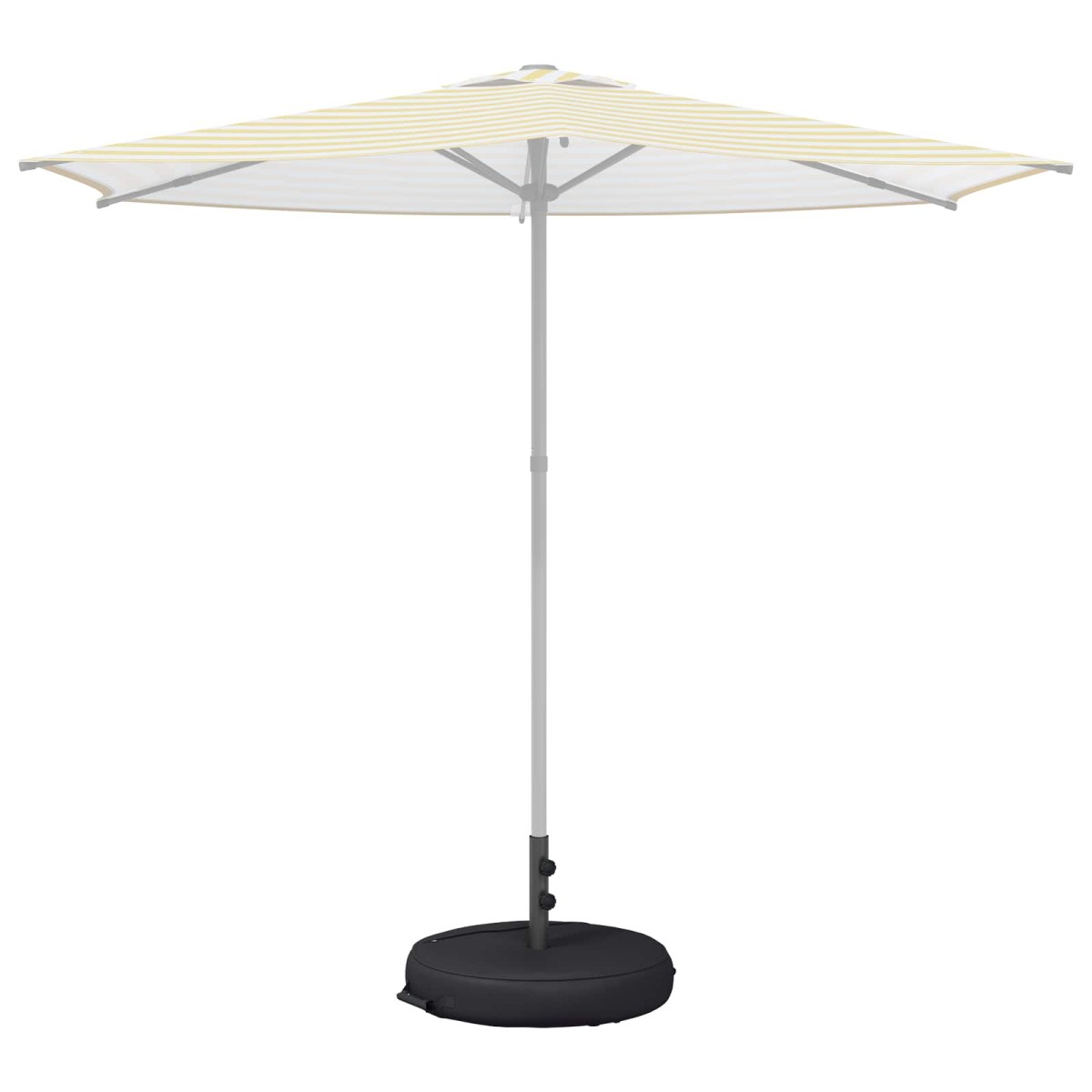 vidaXL Βάση ομπρέλας βεράντας 60 x 60 cm Ατσάλι Μαύρο
