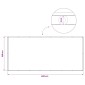 vidaXL Αδιάφανο σκίαστρο μπαλκονιού 180 x 400 εκ