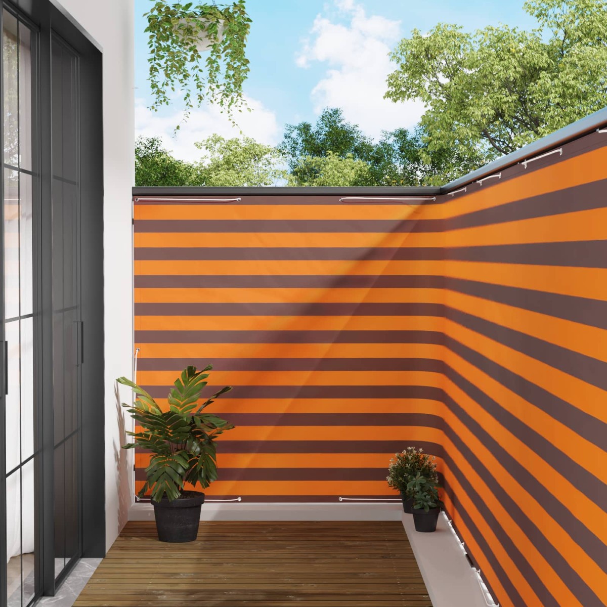 vidaXL Αδιάφανο σκίαστρο μπαλκονιού 150 x 200 cm