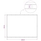 vidaXL Αδιάφανο σκίαστρο μπαλκονιού 150 x 200 cm