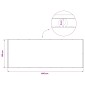 vidaXL Αδιάφανο σκίαστρο μπαλκονιού 150 x 400 cm