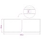 vidaXL Αδιάφανο σκίαστρο μπαλκονιού 180 x 600 cm