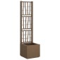 vidaXL Κηποτινάκι με Τρέλα Καφέ 36 x 36 x 140 εκ. PP