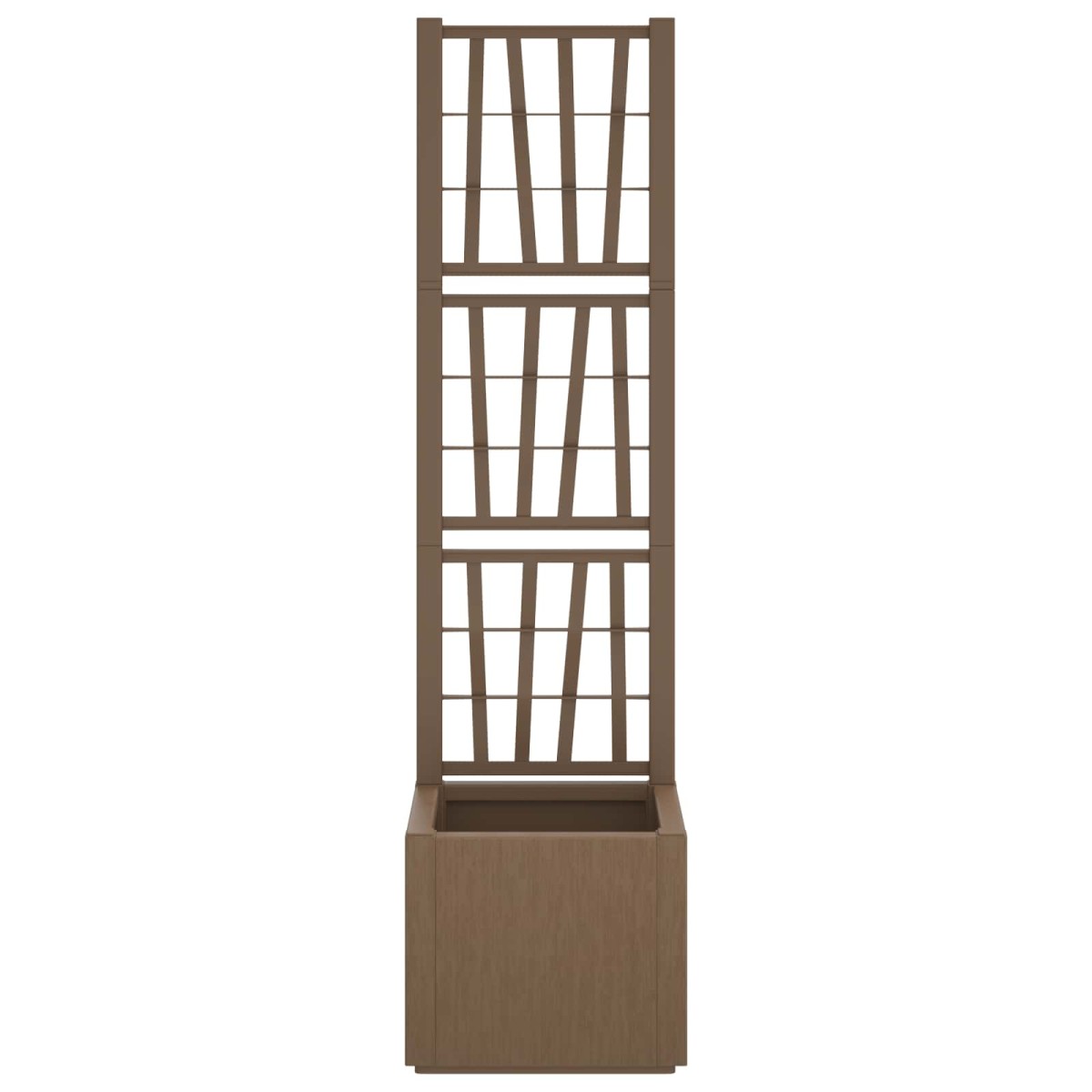 vidaXL Κηποτινάκι με Τρέλα Καφέ 36 x 36 x 140 εκ. PP