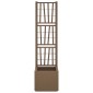 vidaXL Κηποτινάκι με Τρέλα Καφέ 36 x 36 x 140 εκ. PP