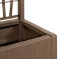 vidaXL Κηποτινάκι με Τρέλα Καφέ 36 x 36 x 140 εκ. PP