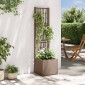 vidaXL Κηποτινάκι με Τρέλα Καφέ 36 x 36 x 140 εκ. PP